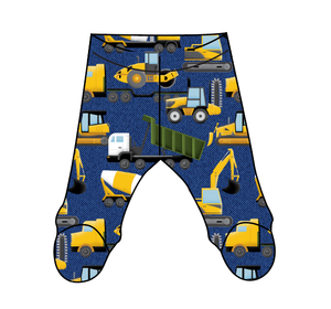 Playing With Dirt Newborn Footed Pants