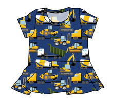 Load image into Gallery viewer, Playing With Dirt Peplum Top