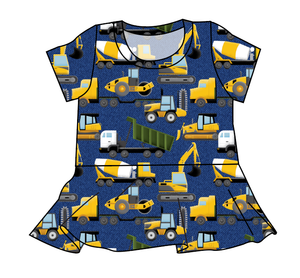 Playing With Dirt Peplum Top