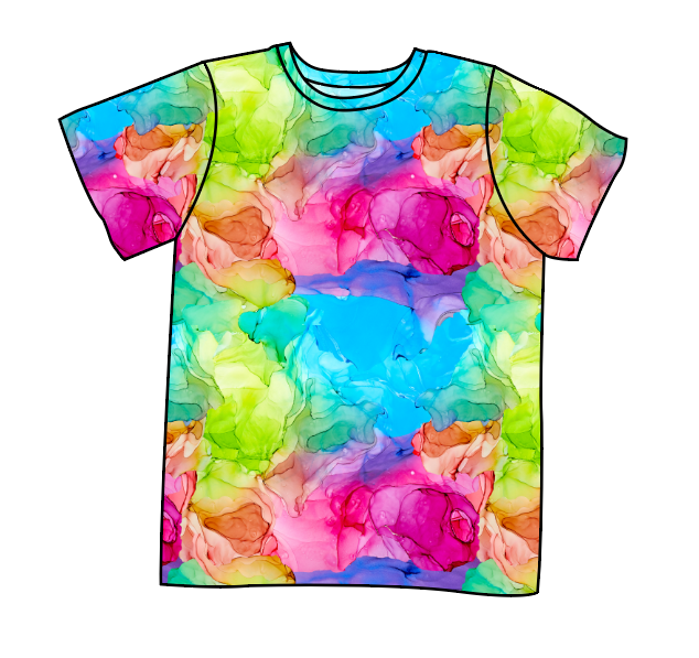 Rainbow Splash Basic Tee and Tank