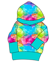 Load image into Gallery viewer, Rainbow Splash Grow With Me Hoodie (or Crewneck)