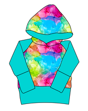 Load image into Gallery viewer, Rainbow Splash Grow With Me Hoodie (or Crewneck)