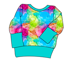 Load image into Gallery viewer, Rainbow Splash Grow With Me Hoodie (or Crewneck)
