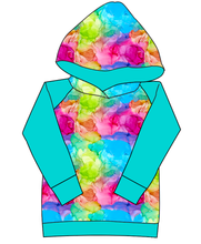 Load image into Gallery viewer, Rainbow Splash Ladies Hoodie
