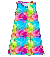Load image into Gallery viewer, Rainbow Splash Ladies&#39; Swing Dress