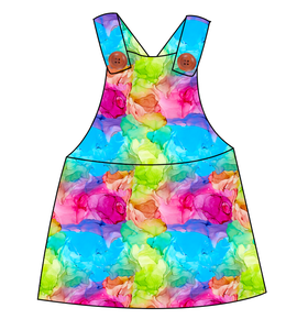 Rainbow Splash Skirt-Alls