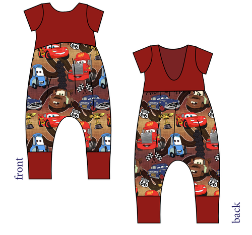 Route 66 Low Back Romper and Bubble Romper