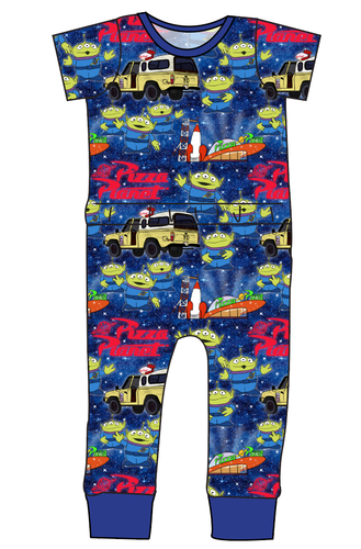 Pizza Planet Bennett Pants and Shorts Length T-Shirt Romper