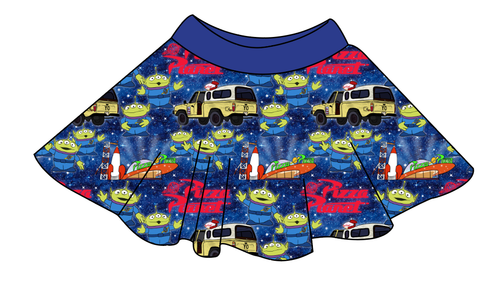 Pizza Planet Circle Skirt