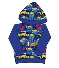 Load image into Gallery viewer, Pizza Planet Classic Hoodie (or Crewneck)