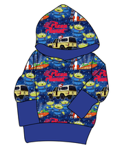 Load image into Gallery viewer, Pizza Planet Grow With Me Hoodie (or Crewneck)