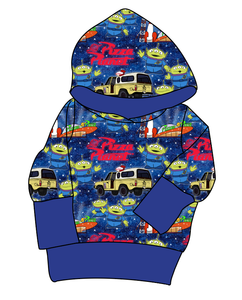 Pizza Planet Grow With Me Hoodie (or Crewneck)