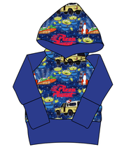 Load image into Gallery viewer, Pizza Planet Grow With Me Hoodie (or Crewneck)