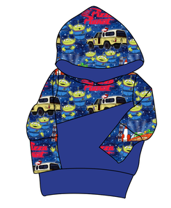 Pizza Planet Grow With Me Hoodie (or Crewneck)