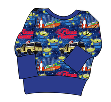 Load image into Gallery viewer, Pizza Planet Grow With Me Hoodie (or Crewneck)
