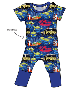 Pizza Planet Grow With Me Pants And Shorts Romper