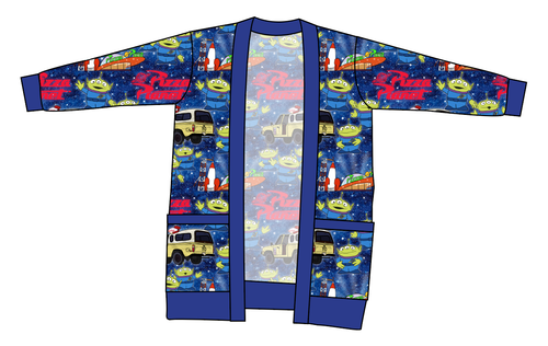 Pizza Planet Ladies' Grandpa Cardigan