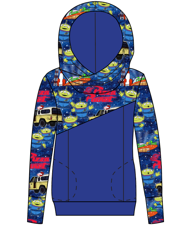 Pizza Planet Ladies Hoodie