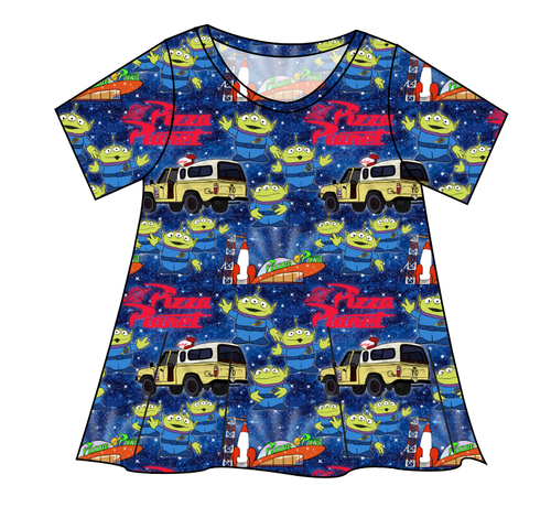 Pizza Planet Ladies' Swing Tee