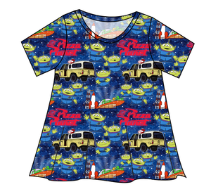 Pizza Planet Ladies' Swing Tee