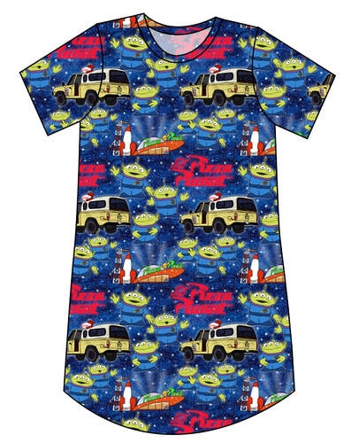 Pizza Planet Ladies' T-Shirt Dress
