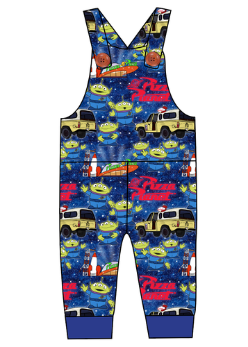 Pizza Planet Overalls and Shortalls
