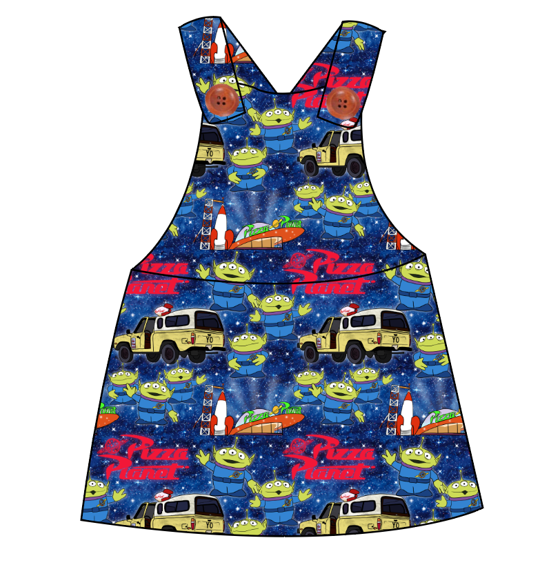 Pizza Planet Skirt-Alls