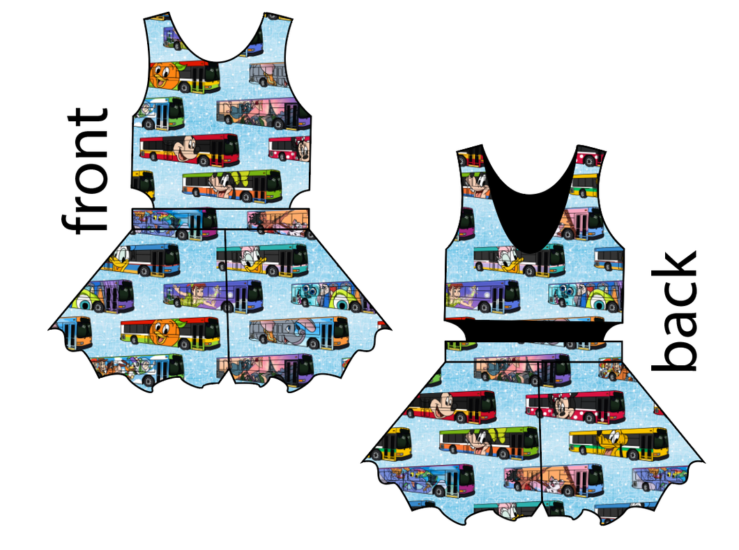 Magical Buses Kids Playsuit