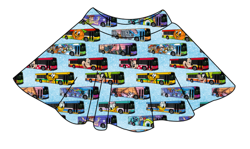 Magical Buses Ladies' Circle Skirt