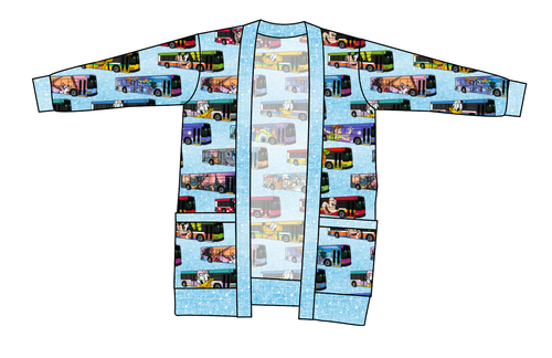 Magical Buses Ladies' Grandpa Cardigan