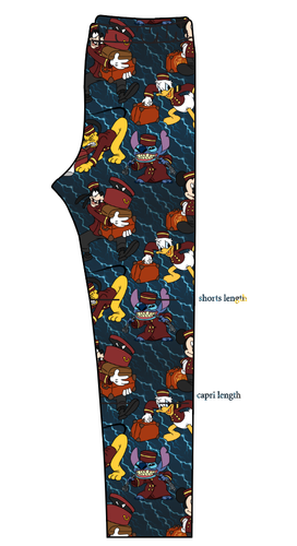 Haunted Hotel Basic Leggings