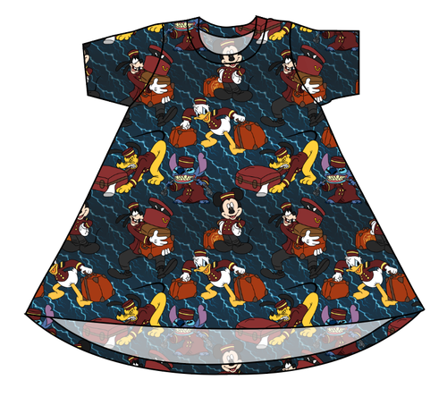 Haunted Hotel Basic T-Shirt Dress