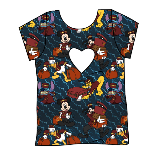 Haunted Hotel Cambria Heart Back Tee