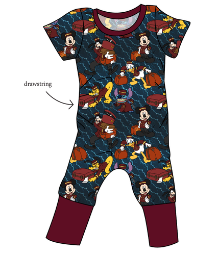 Haunted Hotel Grow With Me Pants And Shorts Romper