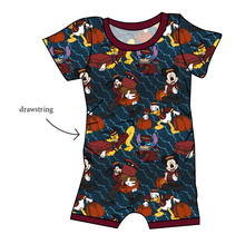 Load image into Gallery viewer, Haunted Hotel Grow With Me Pants And Shorts Romper
