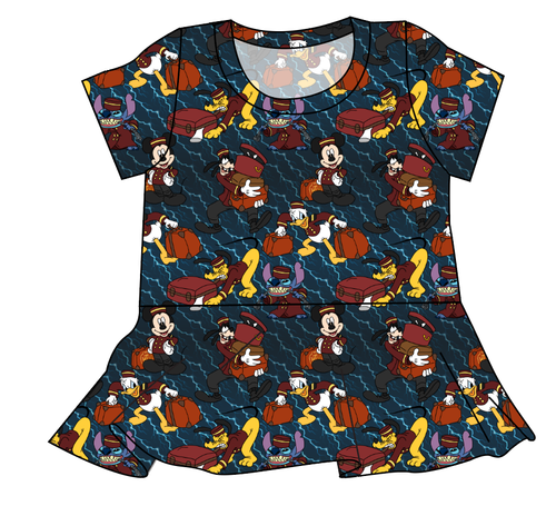 Haunted Hotel Ladies' Peplum Top