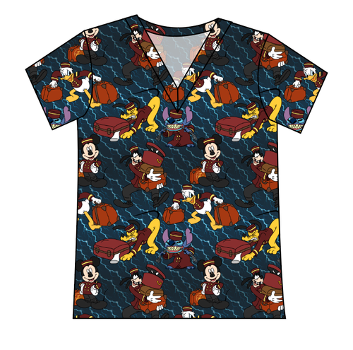Haunted Hotel Ladies' Slouchy V-Neck Tee