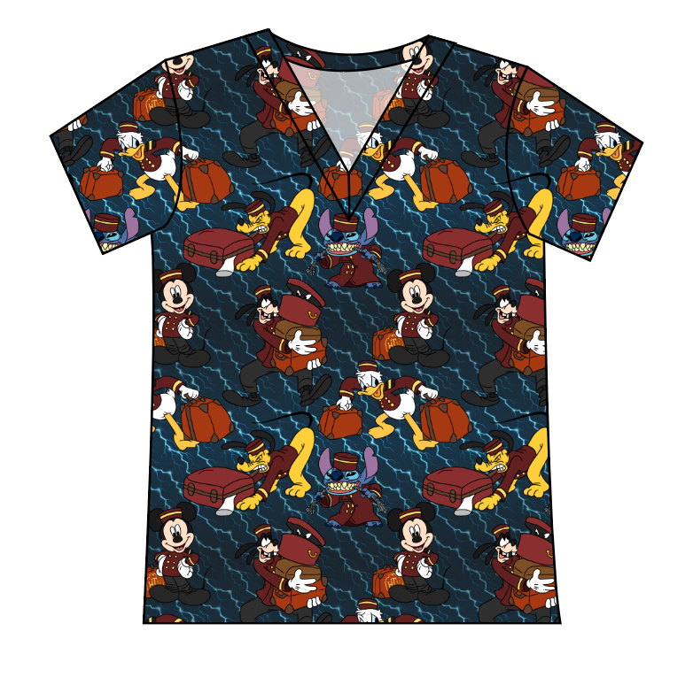 Haunted Hotel Ladies' Slouchy V-Neck Tee