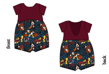 Load image into Gallery viewer, Haunted Hotel Low Back Romper and Bubble Romper