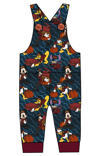Haunted Hotel Overalls and Shortalls