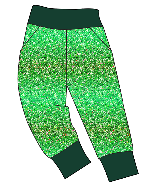 Celiac Glitter Basic Joggers And Jogger Shorts