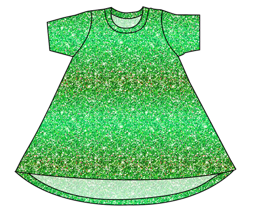 Celiac Glitter Basic T-Shirt Dress