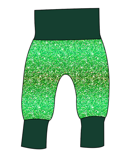 Celiac Glitter Grow With Me Pants And Shorts