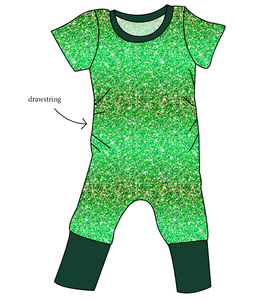 Celiac Glitter Grow With Me Pants And Shorts Romper
