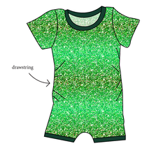 Load image into Gallery viewer, Celiac Glitter Grow With Me Pants And Shorts Romper