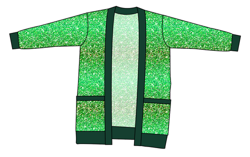Celiac Glitter Ladies' Grandpa Cardigan