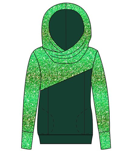 Celiac Glitter Ladies Hoodie