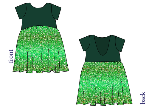 Celiac Glitter Low Back Dress