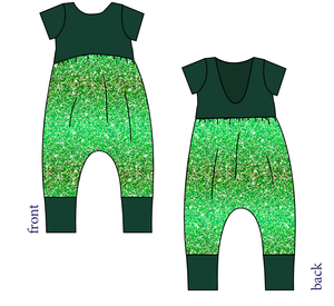 Celiac Glitter Low Back Romper and Bubble Romper