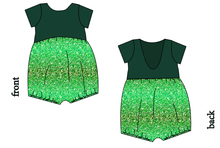 Load image into Gallery viewer, Celiac Glitter Low Back Romper and Bubble Romper